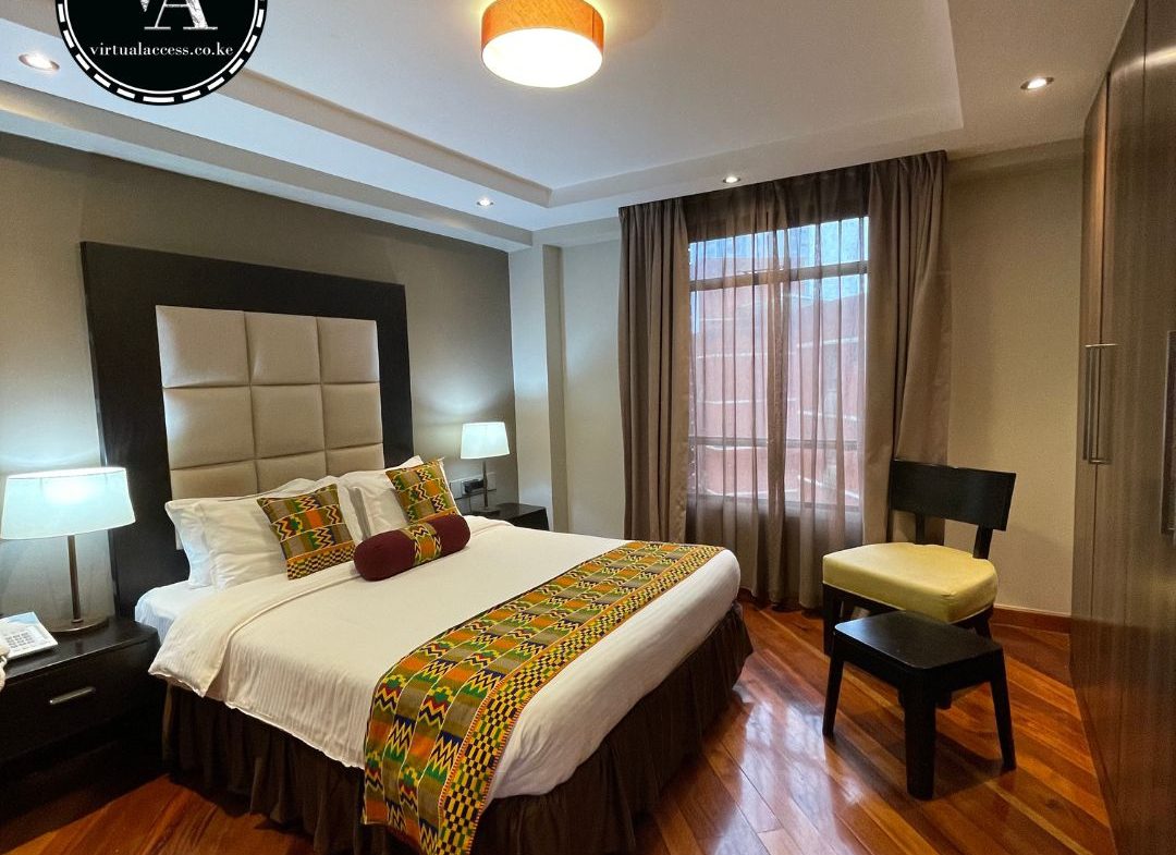 2 Bedroom Serviced Apartment. Located in the heart of CBD, Nairobi. House Tour & Virtual Tour Available. Price Starts From 21,000Kshs Virtual Access